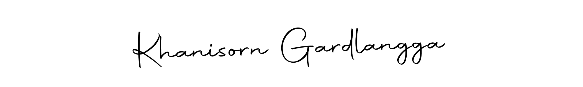 Make a beautiful signature design for name Khanisorn Gardlangga. Use this online signature maker to create a handwritten signature for free. Khanisorn Gardlangga signature style 10 images and pictures png