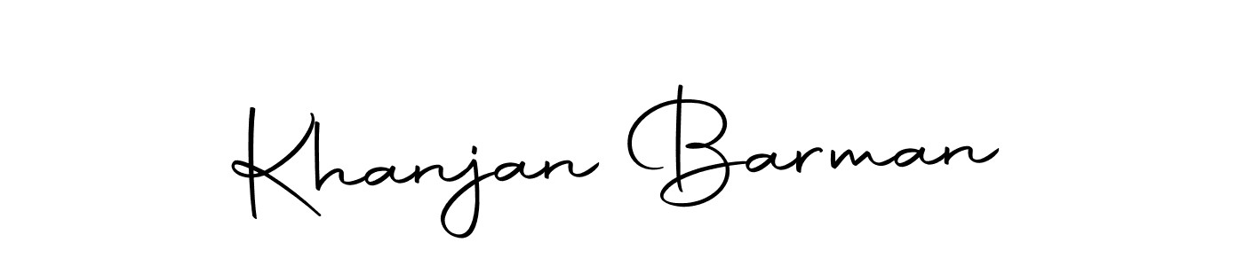 Make a beautiful signature design for name Khanjan Barman. Use this online signature maker to create a handwritten signature for free. Khanjan Barman signature style 10 images and pictures png