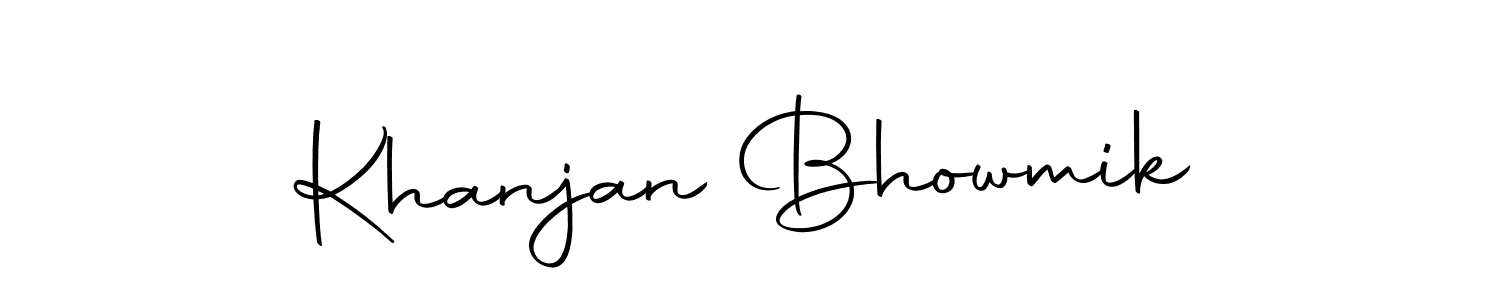 It looks lik you need a new signature style for name Khanjan Bhowmik. Design unique handwritten (Autography-DOLnW) signature with our free signature maker in just a few clicks. Khanjan Bhowmik signature style 10 images and pictures png