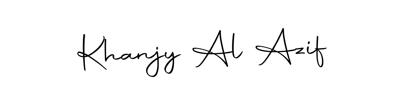 You should practise on your own different ways (Autography-DOLnW) to write your name (Khanjy Al Azif) in signature. don't let someone else do it for you. Khanjy Al Azif signature style 10 images and pictures png