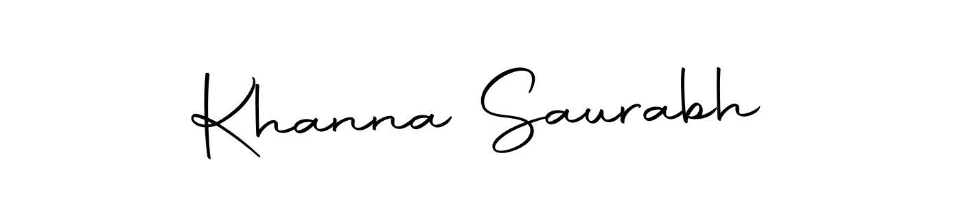 Make a beautiful signature design for name Khanna Saurabh. With this signature (Autography-DOLnW) style, you can create a handwritten signature for free. Khanna Saurabh signature style 10 images and pictures png