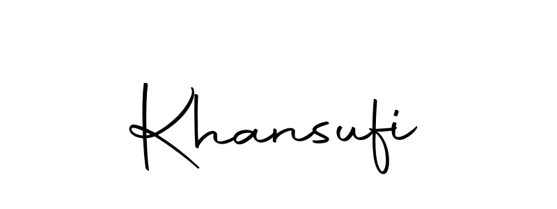 How to make Khansufi signature? Autography-DOLnW is a professional autograph style. Create handwritten signature for Khansufi name. Khansufi signature style 10 images and pictures png