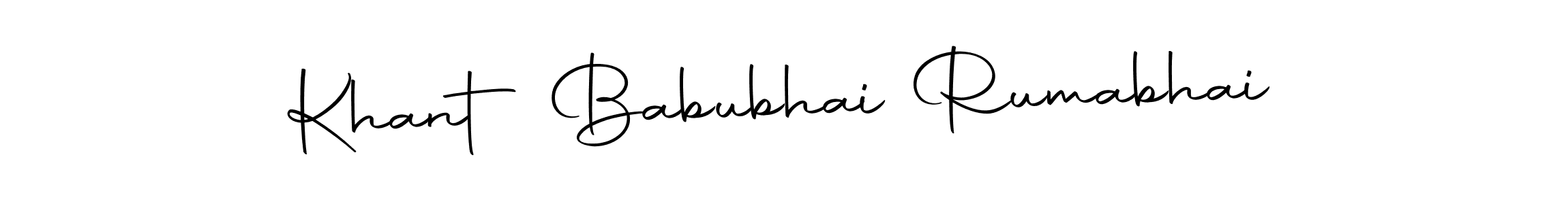 Use a signature maker to create a handwritten signature online. With this signature software, you can design (Autography-DOLnW) your own signature for name Khant Babubhai Rumabhai. Khant Babubhai Rumabhai signature style 10 images and pictures png