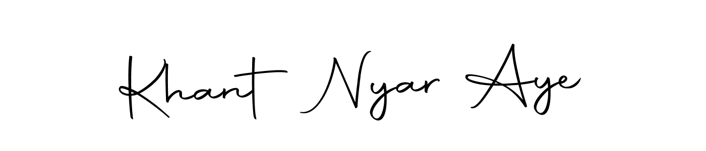 Here are the top 10 professional signature styles for the name Khant Nyar Aye. These are the best autograph styles you can use for your name. Khant Nyar Aye signature style 10 images and pictures png