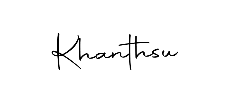 How to Draw Khanthsu signature style? Autography-DOLnW is a latest design signature styles for name Khanthsu. Khanthsu signature style 10 images and pictures png