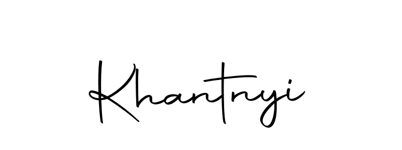 Make a short Khantnyi signature style. Manage your documents anywhere anytime using Autography-DOLnW. Create and add eSignatures, submit forms, share and send files easily. Khantnyi signature style 10 images and pictures png