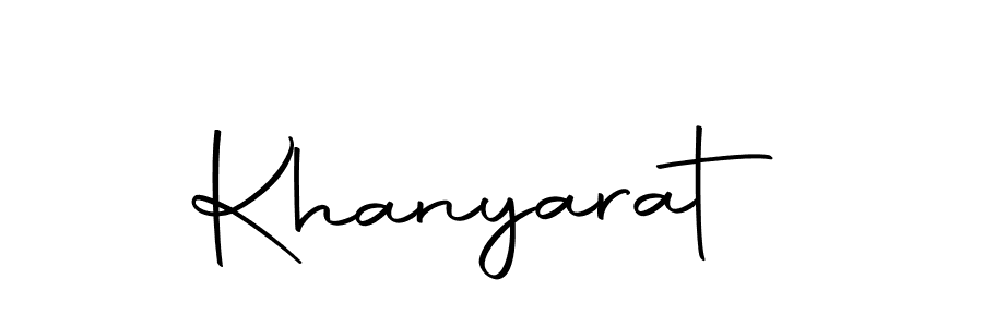 Create a beautiful signature design for name Khanyarat. With this signature (Autography-DOLnW) fonts, you can make a handwritten signature for free. Khanyarat signature style 10 images and pictures png