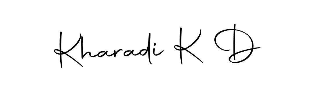 Kharadi K D stylish signature style. Best Handwritten Sign (Autography-DOLnW) for my name. Handwritten Signature Collection Ideas for my name Kharadi K D. Kharadi K D signature style 10 images and pictures png