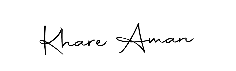 How to make Khare Aman signature? Autography-DOLnW is a professional autograph style. Create handwritten signature for Khare Aman name. Khare Aman signature style 10 images and pictures png