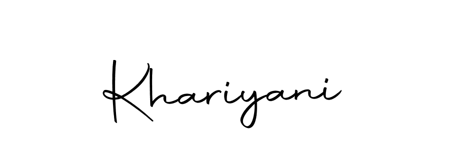 Make a beautiful signature design for name Khariyani. With this signature (Autography-DOLnW) style, you can create a handwritten signature for free. Khariyani signature style 10 images and pictures png