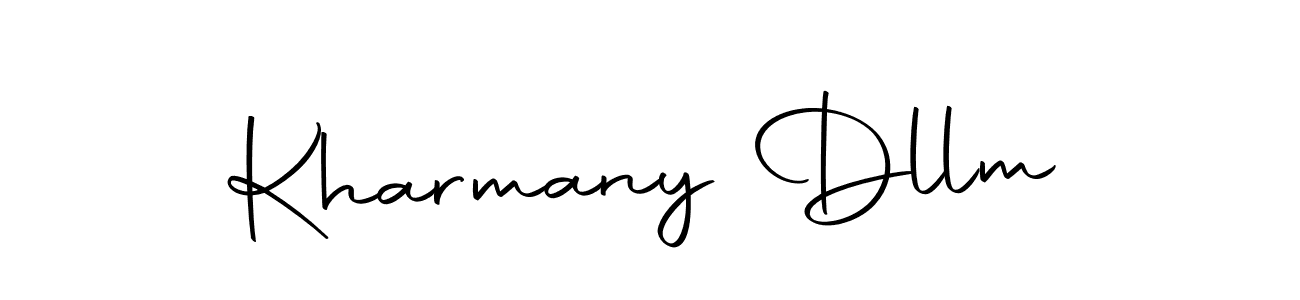 Design your own signature with our free online signature maker. With this signature software, you can create a handwritten (Autography-DOLnW) signature for name Kharmany Dllm. Kharmany Dllm signature style 10 images and pictures png