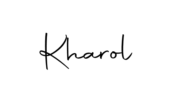 Kharol stylish signature style. Best Handwritten Sign (Autography-DOLnW) for my name. Handwritten Signature Collection Ideas for my name Kharol. Kharol signature style 10 images and pictures png