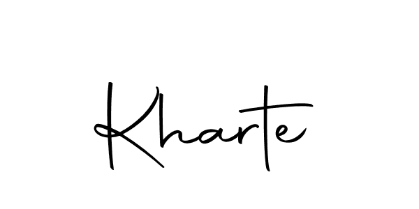 Design your own signature with our free online signature maker. With this signature software, you can create a handwritten (Autography-DOLnW) signature for name Kharte. Kharte signature style 10 images and pictures png