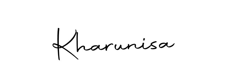 Similarly Autography-DOLnW is the best handwritten signature design. Signature creator online .You can use it as an online autograph creator for name Kharunisa. Kharunisa signature style 10 images and pictures png