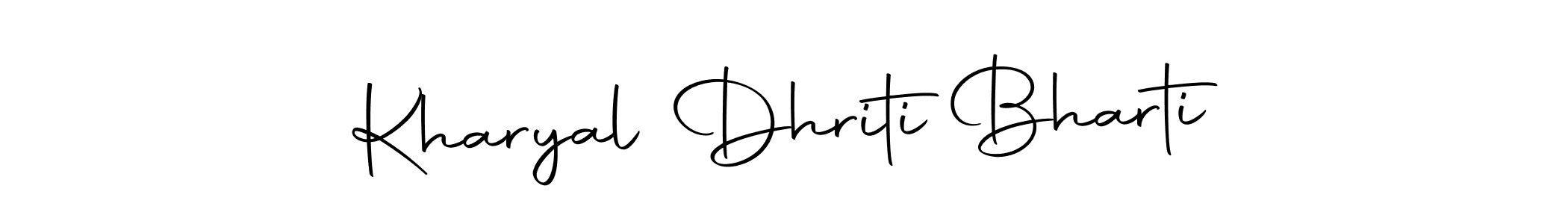 if you are searching for the best signature style for your name Kharyal Dhriti Bharti. so please give up your signature search. here we have designed multiple signature styles  using Autography-DOLnW. Kharyal Dhriti Bharti signature style 10 images and pictures png