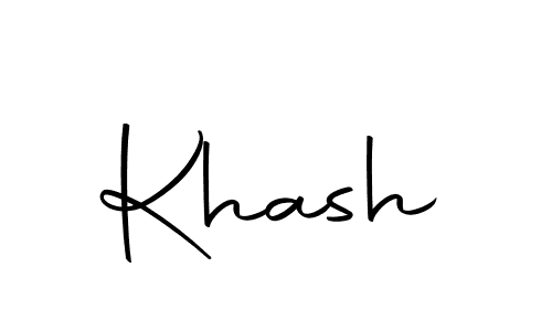 Create a beautiful signature design for name Khash. With this signature (Autography-DOLnW) fonts, you can make a handwritten signature for free. Khash signature style 10 images and pictures png