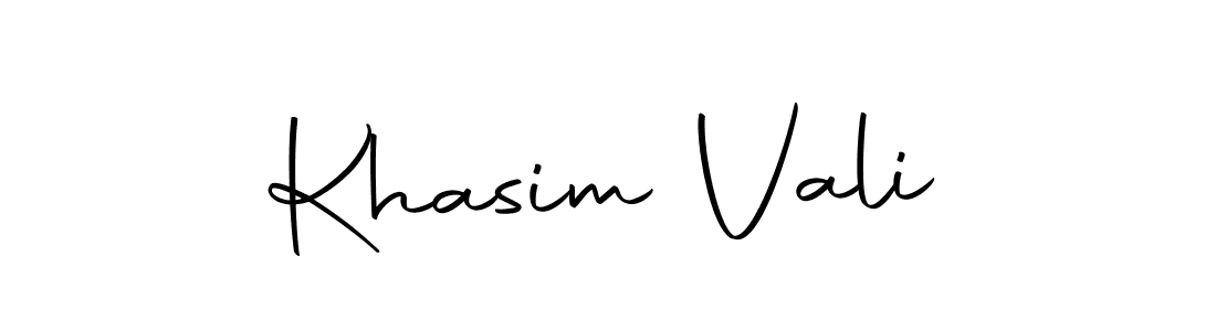 How to make Khasim Vali name signature. Use Autography-DOLnW style for creating short signs online. This is the latest handwritten sign. Khasim Vali signature style 10 images and pictures png