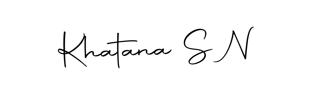 Khatana S N stylish signature style. Best Handwritten Sign (Autography-DOLnW) for my name. Handwritten Signature Collection Ideas for my name Khatana S N. Khatana S N signature style 10 images and pictures png
