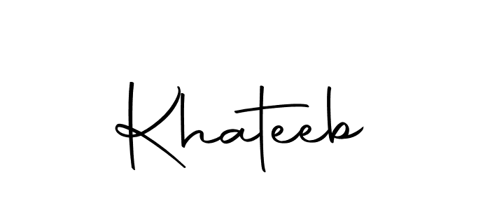 Make a beautiful signature design for name Khateeb. Use this online signature maker to create a handwritten signature for free. Khateeb signature style 10 images and pictures png