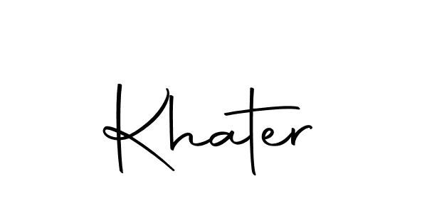 Make a beautiful signature design for name Khater. With this signature (Autography-DOLnW) style, you can create a handwritten signature for free. Khater signature style 10 images and pictures png