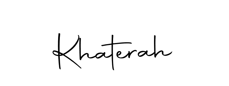 Khaterah stylish signature style. Best Handwritten Sign (Autography-DOLnW) for my name. Handwritten Signature Collection Ideas for my name Khaterah. Khaterah signature style 10 images and pictures png