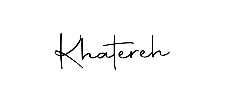 Similarly Autography-DOLnW is the best handwritten signature design. Signature creator online .You can use it as an online autograph creator for name Khatereh. Khatereh signature style 10 images and pictures png