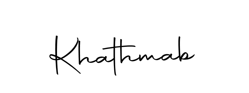 Make a beautiful signature design for name Khathmab. With this signature (Autography-DOLnW) style, you can create a handwritten signature for free. Khathmab signature style 10 images and pictures png