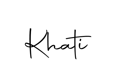 Create a beautiful signature design for name Khati. With this signature (Autography-DOLnW) fonts, you can make a handwritten signature for free. Khati signature style 10 images and pictures png