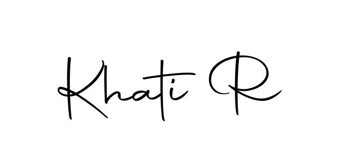 This is the best signature style for the Khati R name. Also you like these signature font (Autography-DOLnW). Mix name signature. Khati R signature style 10 images and pictures png