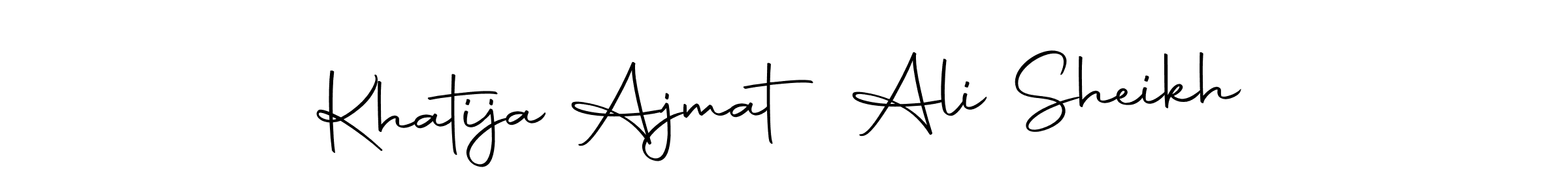 It looks lik you need a new signature style for name Khatija Ajmat Ali Sheikh. Design unique handwritten (Autography-DOLnW) signature with our free signature maker in just a few clicks. Khatija Ajmat Ali Sheikh signature style 10 images and pictures png