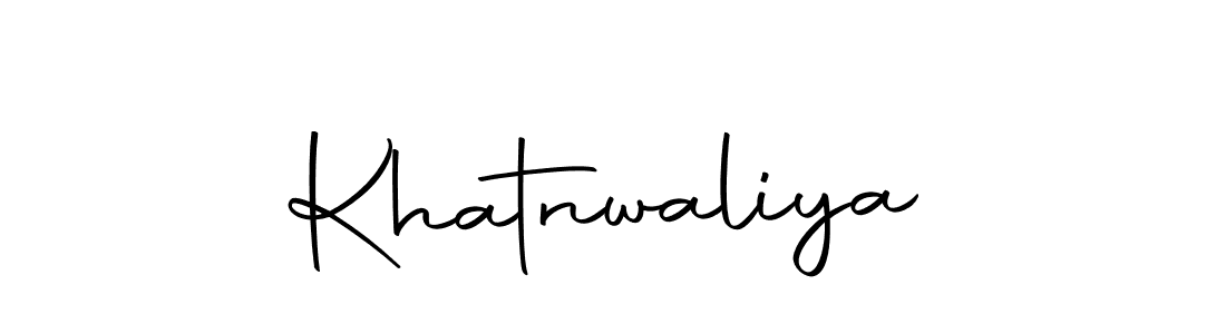 Make a beautiful signature design for name Khatnwaliya. With this signature (Autography-DOLnW) style, you can create a handwritten signature for free. Khatnwaliya signature style 10 images and pictures png