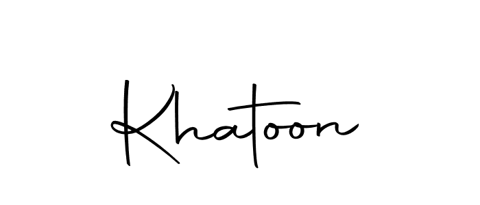 Design your own signature with our free online signature maker. With this signature software, you can create a handwritten (Autography-DOLnW) signature for name Khatoon. Khatoon signature style 10 images and pictures png