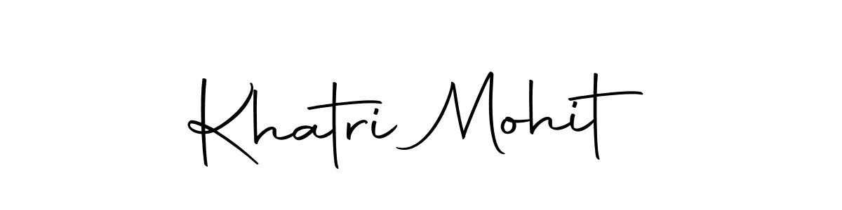 Khatri Mohit stylish signature style. Best Handwritten Sign (Autography-DOLnW) for my name. Handwritten Signature Collection Ideas for my name Khatri Mohit. Khatri Mohit signature style 10 images and pictures png