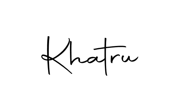 Create a beautiful signature design for name Khatru. With this signature (Autography-DOLnW) fonts, you can make a handwritten signature for free. Khatru signature style 10 images and pictures png