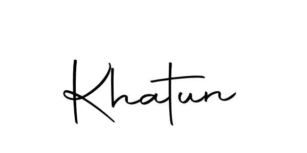 Make a beautiful signature design for name Khatun. With this signature (Autography-DOLnW) style, you can create a handwritten signature for free. Khatun signature style 10 images and pictures png