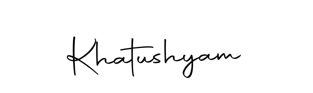 How to make Khatushyam signature? Autography-DOLnW is a professional autograph style. Create handwritten signature for Khatushyam name. Khatushyam signature style 10 images and pictures png