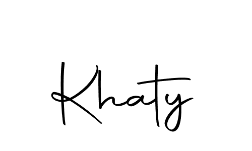 Khaty stylish signature style. Best Handwritten Sign (Autography-DOLnW) for my name. Handwritten Signature Collection Ideas for my name Khaty. Khaty signature style 10 images and pictures png