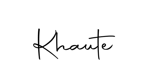 How to make Khaute signature? Autography-DOLnW is a professional autograph style. Create handwritten signature for Khaute name. Khaute signature style 10 images and pictures png