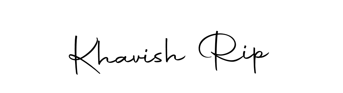 How to make Khavish Rip name signature. Use Autography-DOLnW style for creating short signs online. This is the latest handwritten sign. Khavish Rip signature style 10 images and pictures png