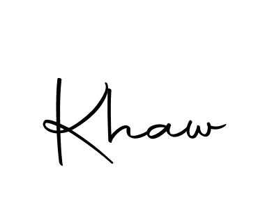 How to make Khaw signature? Autography-DOLnW is a professional autograph style. Create handwritten signature for Khaw name. Khaw signature style 10 images and pictures png