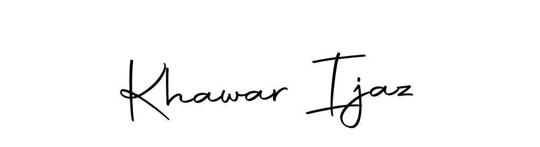 Make a beautiful signature design for name Khawar Ijaz. Use this online signature maker to create a handwritten signature for free. Khawar Ijaz signature style 10 images and pictures png