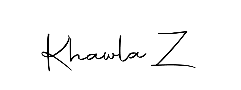 How to make Khawla Z signature? Autography-DOLnW is a professional autograph style. Create handwritten signature for Khawla Z name. Khawla Z signature style 10 images and pictures png