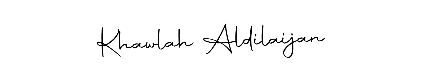 Autography-DOLnW is a professional signature style that is perfect for those who want to add a touch of class to their signature. It is also a great choice for those who want to make their signature more unique. Get Khawlah Aldilaijan name to fancy signature for free. Khawlah Aldilaijan signature style 10 images and pictures png