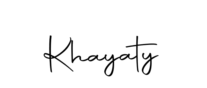 You can use this online signature creator to create a handwritten signature for the name Khayaty. This is the best online autograph maker. Khayaty signature style 10 images and pictures png