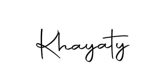 You can use this online signature creator to create a handwritten signature for the name Khayaty. This is the best online autograph maker. Khayaty signature style 10 images and pictures png