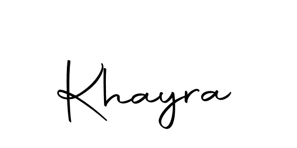 How to make Khayra name signature. Use Autography-DOLnW style for creating short signs online. This is the latest handwritten sign. Khayra signature style 10 images and pictures png