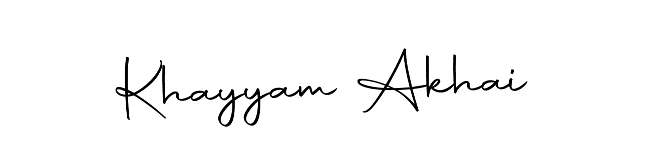 Make a beautiful signature design for name Khayyam Akhai. Use this online signature maker to create a handwritten signature for free. Khayyam Akhai signature style 10 images and pictures png