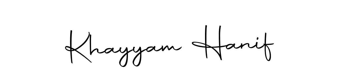 Here are the top 10 professional signature styles for the name Khayyam Hanif. These are the best autograph styles you can use for your name. Khayyam Hanif signature style 10 images and pictures png
