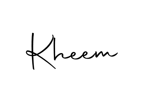 Design your own signature with our free online signature maker. With this signature software, you can create a handwritten (Autography-DOLnW) signature for name Kheem. Kheem signature style 10 images and pictures png