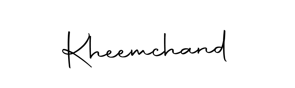Similarly Autography-DOLnW is the best handwritten signature design. Signature creator online .You can use it as an online autograph creator for name Kheemchand. Kheemchand signature style 10 images and pictures png